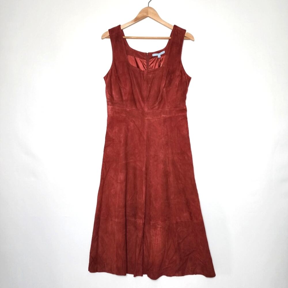 Antonio Melani Suede Norah Midi Dress